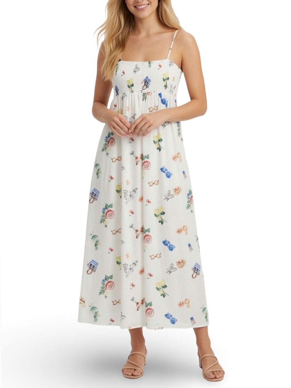 Rachel Zoe Isabella Sundress Spaghetti Strap Dress 4 NWT